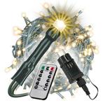 400 LED lichtketting 50 Meter Warm Wit 8 functies Incl. RC, Ophalen of Verzenden, Nieuw