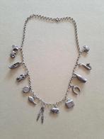 Zilveren bedelketting vintage, Ophalen, Gebruikt, Zilver, Zilver