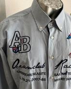 Arya boy overhemd blauw maat L/XL, Ophalen of Verzenden, Zo goed als nieuw, Blauw, Halswijdte 41/42 (L)