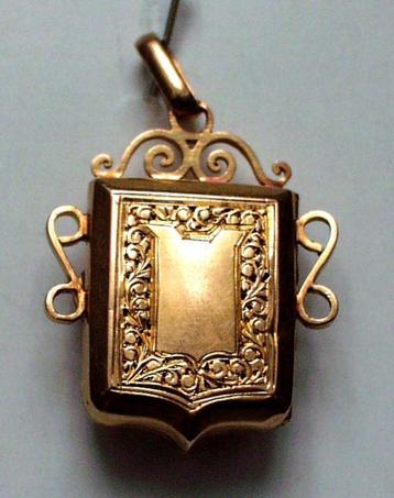 Locker fotohouder goud antiek juweel. beschikbaar voor biedingen
