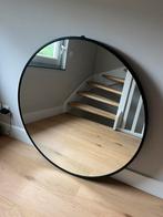 Sissyboy grote ronde zwarte spiegel - 90 cm, Huis en Inrichting, Woonaccessoires | Spiegels, Ophalen, Rond, Zo goed als nieuw