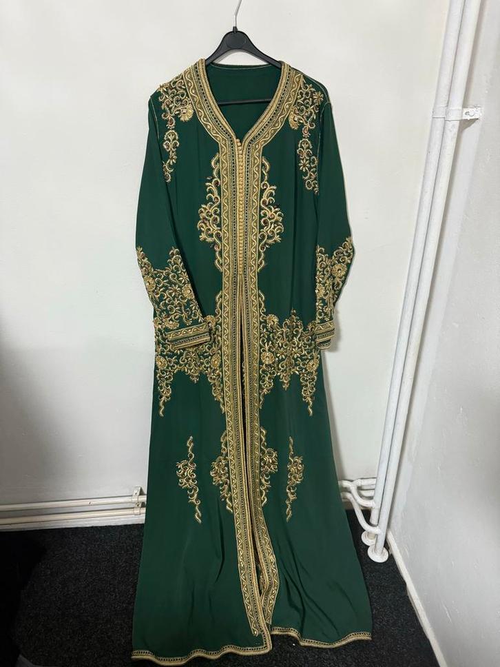 Groene Marokkaanse Jurk - Gedragen, maar in goede staat, Kleding | Dames, Gelegenheidskleding, Gedragen, Overige typen, Maat 38/40 (M)