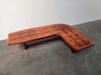 vintage rosewood organic curved coffee table 1970s, Ophalen