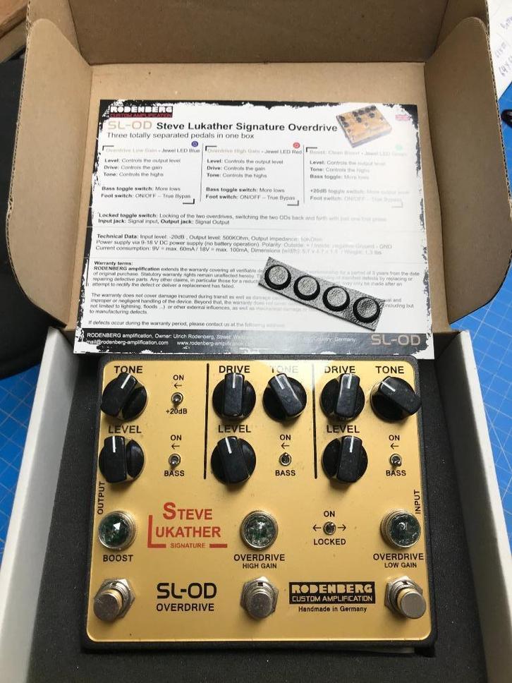 Rodenberg SL-OD Overdrive perdaal, Muziek en Instrumenten, Effecten, Zo goed als nieuw, Distortion, Overdrive of Fuzz, Ophalen of Verzenden