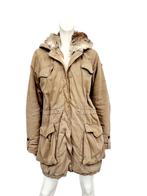 Lempelius Parka jas met bontvoering en kraag, Kleding | Dames, Jassen | Winter, Maat 38/40 (M), Lempelius, Beige, Ophalen of Verzenden