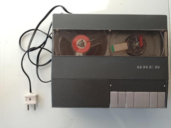 Vintage UHER reel-to-reel recorder met tapes, Audio, Tv en Foto, Bandrecorders, Bandrecorder, Met banden, Ophalen of Verzenden