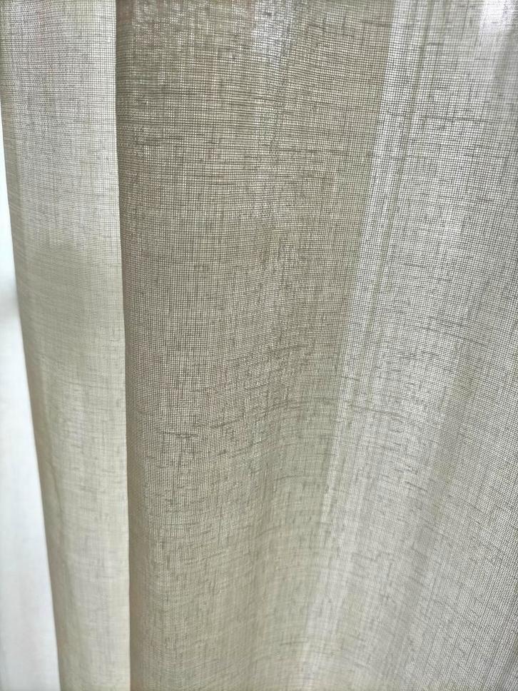 Roomkleur Inbetweens 2 delen voor raam breedte 146 x 270, Huis en Inrichting, Stoffering | Gordijnen en Lamellen, Zo goed als nieuw