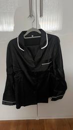 Zwarte satijnen pyjama’s, Kleding | Dames, Ophalen of Verzenden, Nieuw, Maat 46/48 (XL) of groter, Zwart