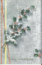 U7 oude gelopen ansichtkaart zalig kerstfeest, Ophalen of Verzenden, 1960 tot 1980, Gelopen