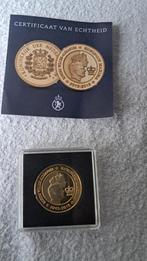 Penning, Postzegels en Munten, Penningen en Medailles, Ophalen of Verzenden, Goud