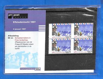 Postzegelmapje 163A - Elfstedentocht 1997  