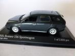 Minichamps Alfa Romeo 156 Sportwagon 2001 grijs metallic, Ophalen of Verzenden, Zo goed als nieuw, Auto, MiniChamps