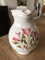 Water/melkkan wit met roze bloem, Huis en Inrichting, Keuken | Servies, Ophalen of Verzenden, Zo goed als nieuw, Overige stijlen