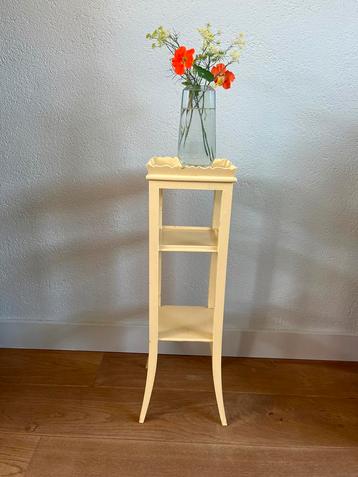 Vintage Plantentafeltje Engels Geel beschikbaar voor biedingen