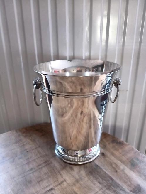 Adolphe Ghioni  Franse Champagne koeler verzilverd, Huis en Inrichting, Woonaccessoires | Wijnrekken, Gebruikt, Minder dan 50 cm