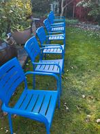 6 stuks Sediamo tuin/terrasstoelen van metaal, Stapelbaar, Ophalen, Zo goed als nieuw, Metaal, Stapelbaar