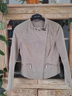 Leren Jack beige, Maat 38/40 (M), Beige, Ophalen of Verzenden, Zo goed als nieuw