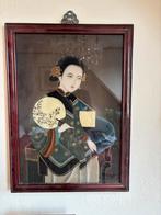 Vintage schilderij volgens chinese  schilderkunst, Ophalen
