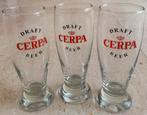 Cerpa bierglazen (3 stuks), Ophalen of Verzenden, Zo goed als nieuw, Glas of Glazen, Overige merken