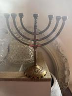 Menora kandelaartje Menorah Israel wainberg, Antiek en Kunst, Ophalen of Verzenden, Koper of Brons