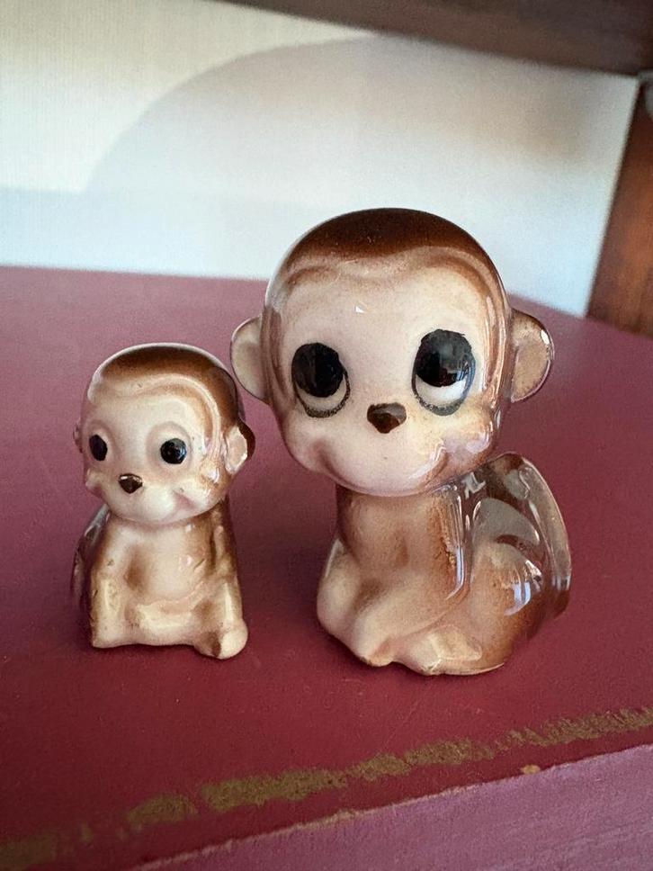 Letterbak aapjes, Vaga International, vintage., Verzamelen, Poppetjes en Figuurtjes, Zo goed als nieuw, Ophalen of Verzenden