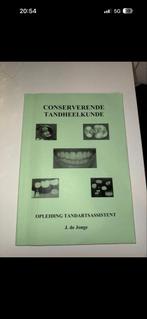 Opleiding Tandartsassistent - J. de Jonge, Boeken, Ophalen of Verzenden, Zo goed als nieuw, Overige wetenschappen