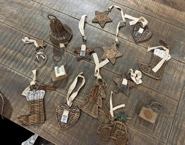 Riviera Maison kerstboom hangers rattan, Diversen, Kerst, Ophalen