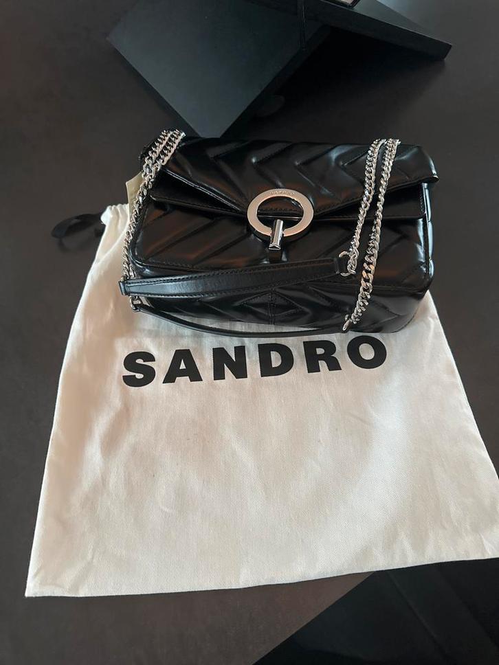 Sandro Tas Medium - Stijlvol!, Sieraden, Tassen en Uiterlijk, Tassen | Damestassen, Nieuw, Handtas, Zwart, Ophalen of Verzenden