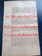 oud document - manuscript, Antiek en Kunst, Ophalen of Verzenden