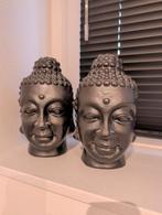 Twee terracotta Boeddha hoofden - ca. 26 cm hoog, Ophalen of Verzenden, Gebruikt