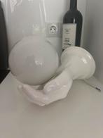 Jaren 70 wandlamp Leola keramieken hand met bol, Ophalen of Verzenden, Zo goed als nieuw