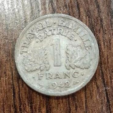 Franse franc Vichy, Postzegels en Munten, Munten | Europa | Niet-Euromunten, Losse munt, Frankrijk, Ophalen of Verzenden