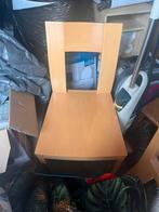 3 houten stoelen, Huis en Inrichting, Stoelen, Ophalen, Gebruikt, Bruin, Modern