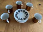 Rosenthal Hilton Berlin koper 5 delig kopjes en schotels, Ophalen