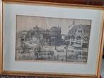 Pentekening Hofplein Rotterdam, Antiek en Kunst, Ophalen