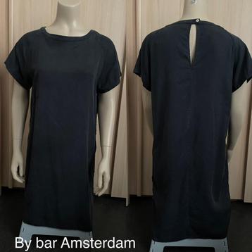 By bar Amsterdam jurk zwart korte mouw knoopjes 38 M beschikbaar voor biedingen