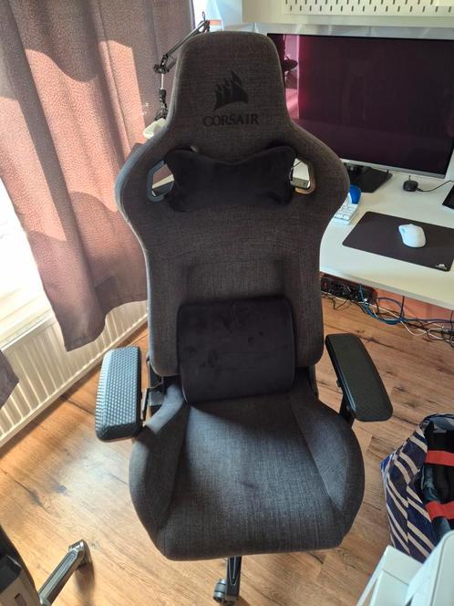 CORSAIR T3 RUSH Gaming Chair — Charcoal, Huis en Inrichting, Bureaustoelen, Zo goed als nieuw, Bureaustoel, Grijs, Gaming bureaustoel