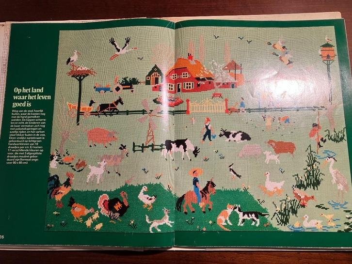 Kruissteekboek Mies Bloch (borduurpatronen), Hobby en Vrije tijd, Borduren en Borduurmachines, Gebruikt, Patroon, Handborduren