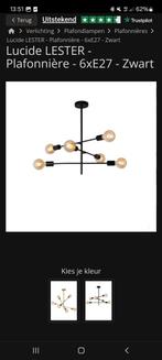 Moderne zwarte hanglamp - metaal, Ophalen of Verzenden, Zo goed als nieuw, Metaal, Modern