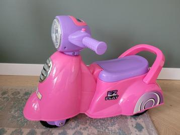 Ecotoys loopscooter retro roze