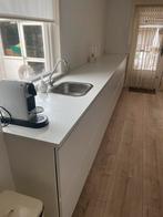 Keuken werkblad wit, inclusief RVS spoelbak, Huis en Inrichting, Keuken | Keukenelementen, Ophalen, Wit, Nieuw, 200 cm of meer