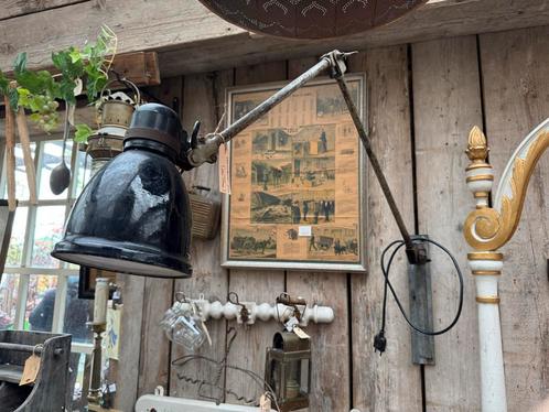 Industriële Wandlamp - Verstelbaar & Werkend, Antiek en Kunst, Antiek | Lampen, Ophalen