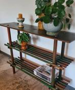 Retro design vintage stokkenkast jaren 50-60 stellingkast, Huis en Inrichting, Ophalen, Zo goed als nieuw