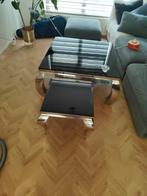 Mooi salon tafel en bijpassende bijzettafel, Ophalen, Rond, 50 tot 100 cm, Zo goed als nieuw