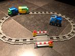 Duplo Trein Set met Rails en Overweg, Kinderen en Baby's, Speelgoed | Duplo en Lego, Ophalen of Verzenden, Zo goed als nieuw, Complete set