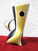 Zsolnay - Vaasje geel-zwart - Janos Török (65), Ophalen, Zo goed als nieuw, Aardewerk of Porselein, Minder dan 50 cm