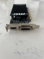 MSI GeForce GT 710 low profile, Computers en Software, Videokaarten, Gebruikt, PCI-Express 2, GDDR3, Ophalen of Verzenden