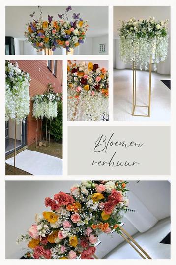 Te huur mooie bloemstukken, backdrops en bloementafel lopers beschikbaar voor biedingen
