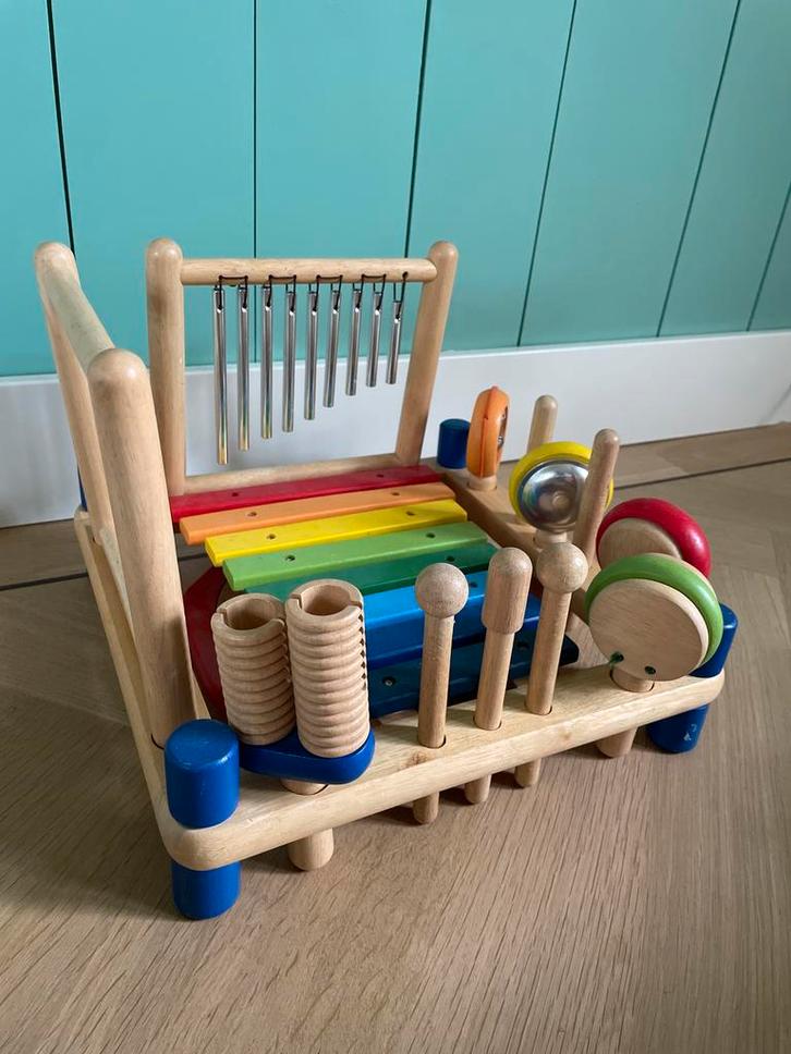 Houten Muziekcentrum Speelgoed, Kinderen en Baby's, Speelgoed | Houten speelgoed, Zo goed als nieuw, Overige typen, Ophalen of Verzenden