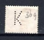 NEDERLAND : 1949 : Perfin &@  K  @& on Y.513., Ophalen of Verzenden, Na 1940, Gestempeld